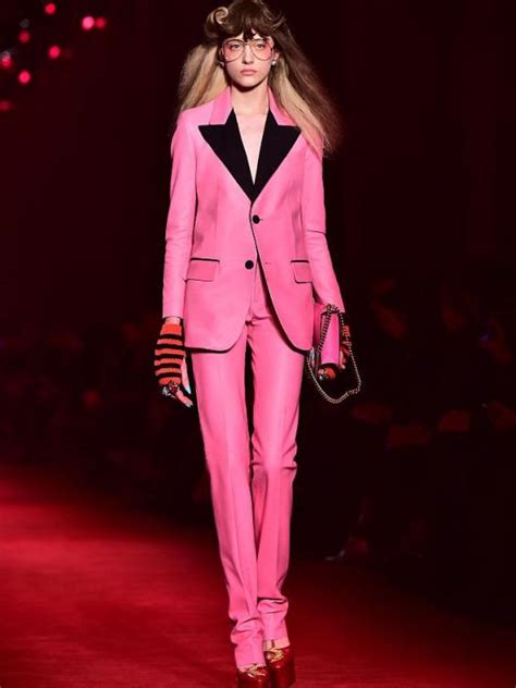 katya pink gucci suit|gucci suits for women.